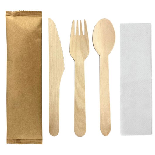 Wooden Cutlery Sets Flat